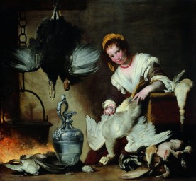 La cuciniera. tela di Bernardo Strozzi