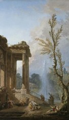 The Portico of a Country Mansion. Hubert Robert.