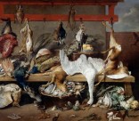 La table de cuisine avec gibier et légumes. Frans Snyders