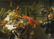 Still Life with a Page . Jan Fyt et Erasmus Quellinus II.