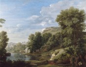 Paysage avec Diogène jetant son écuelle. Nicolas Poussin.