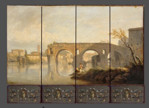 Projet réalisé par terra di siena à partir de: Le Ponte Rotto. Vernet Joseph