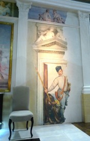 Copie de fresque: AUTOPORTRAIT EN COSTUME DE CHASSE - PAOLO VERONESE