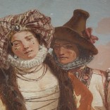 Giandomenico Tiepolo à Vicenza. Detail de Paysans et seigneurs Valmarana