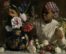 Frédéric Bazille , La Négresse aux pivoines.